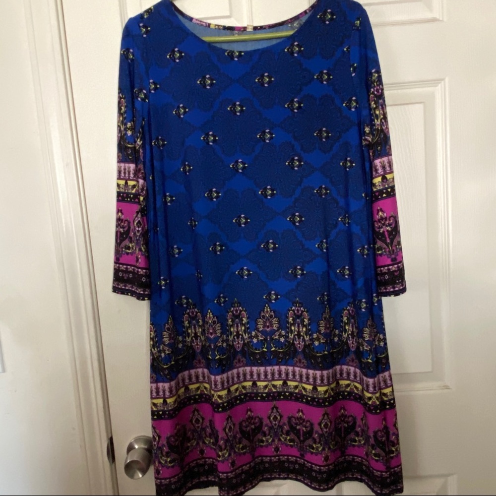 Beautiful blue paisley dress